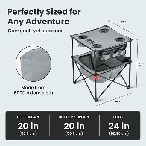 Portable Folding Beach Table Lightweight Outdoor Table with Carry Bag, Compact Sand-Friendly for Camping, Picnics & Travel. in Saudi Arabia