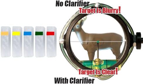 Specialty Archery PXS Target Peep Deluxe Kit Contains All Apatures/Clarifiers, Multi-Color in Saudi Arabia