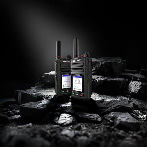 راديو ETMY الخلوي للدفع والتحدث ثنائي الاتجاه غير محدود - تغطية 4G LTE على الصعيد الوطني، أجهزة اتصال لاسلكية طويلة المدى، خدمة بيانات مجانية مدى الحياة للجهاز - عبوتان in Saudi Arabia