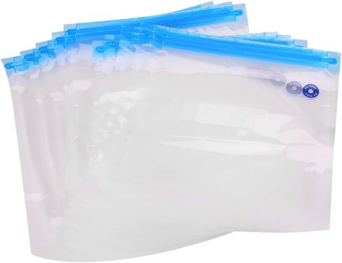 10 أكياس محكمة الغلق بتفريغ الهواء مع مضخة يدوية واحدة ومشبكي إغلاق و4 مشابك in Saudi Arabia