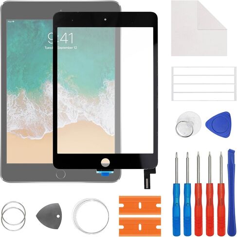 New SwarKing New Touch Screen Digitizer Replacement for iPad mini 4 A1538 A1550 with Free Repair Tools Kit.(No LCD Display) in Saudi Arabia