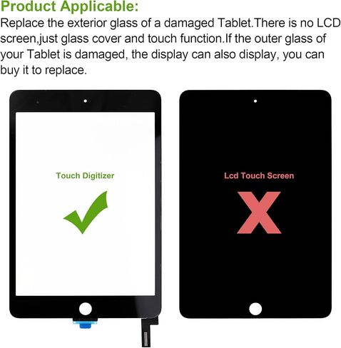 New SwarKing New Touch Screen Digitizer Replacement for iPad mini 4 A1538 A1550 with Free Repair Tools Kit.(No LCD Display) in Saudi Arabia