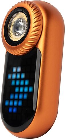 مصباح يدوي LOOPDOT EDC - مصباح يدوي LED صغير وقوي قابل لإعادة الشحن مع شاشة RGB بكسل، ألعاب تفاعلية، سطوع قابل للتعديل - هدية رائعة للأطفال والكبار (رمادي) in Kuwait