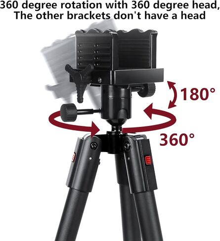 Hunting Tripods 360 Degree Ball Head with Aluminum, Adjustable Legs TTKOK D60 for Hunting Shooting Tripod in Kuwait
