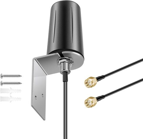 4x4 MIMO Omnidirectional Low Profile Wide-Band 4G LTE 5G Magnetic Base External Antenna for Boosts Performance of 4G/5G Routers Gateways Hotspot Verizon AT&T T-Mobile RV Home Internet, Slinkdsco in Kuwait