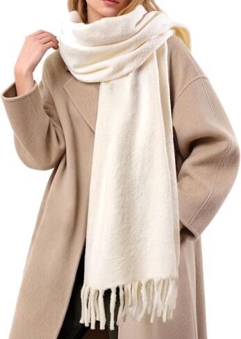 وشاح furtalk للنساء الرجال لينة دافئة الكشمير يشعرون بطانية وشاح الباشمينا شال الشتاء السميكة الأوشحة in Saudi Arabia