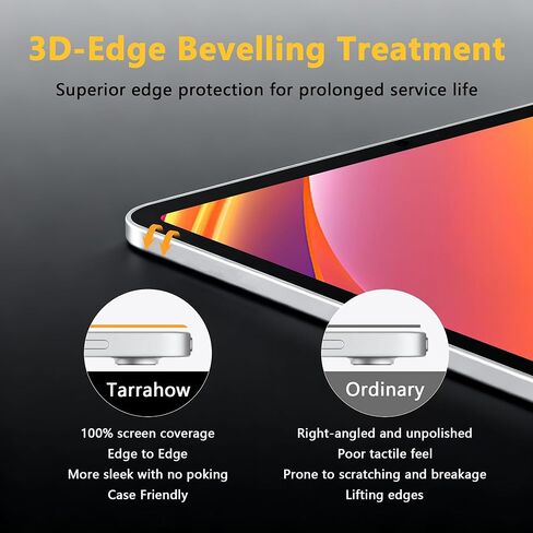 قطعتان من واقي الشاشة لجهاز iPad A16 11th/10th (2025 11 بوصة/2022 10.9 بوصة) | زجاج مقسى 9H، فائق الدقة، مضاد لبصمات الأصابع، معرف الوجه المتوافق وقلم Apple، صديق للحافظة، مجموعة سهلة التركيب خالية من الفقاعات in Kuwait