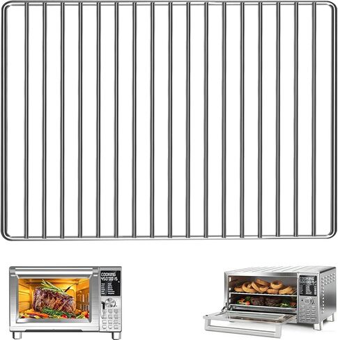 GWY رف سلك المقلاة الهوائية لـ Nuwave Bravo 12 في 1 21 Qt فرن محمصة مقلاة الهواء، طقم قطعتين من الفولاذ المقاوم للصدأ ملحقات قطع غيار مقلاة الهواء، رفوف شواء الشواء بالبخار، صينية الخبز in Kuwait