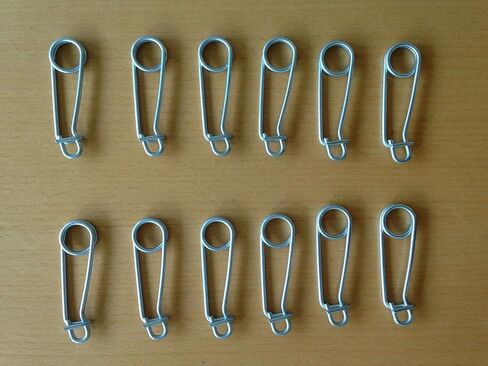 Gees Minnow Trap Utility Clip/Live Bait Traps Lock Clips - Set of 12 Clips New in Saudi Arabia