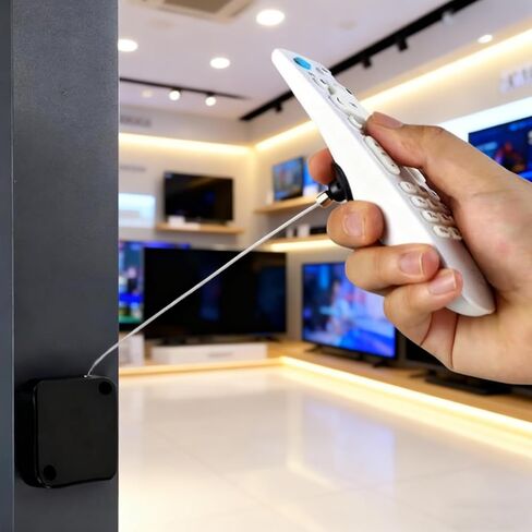 3Pcs Remote Leash Set, 6.5ft Retractable Remote Control Tether with Adjustable Lock Strap for TV Remotes Game Controllers Tablets Showroom in Kuwait