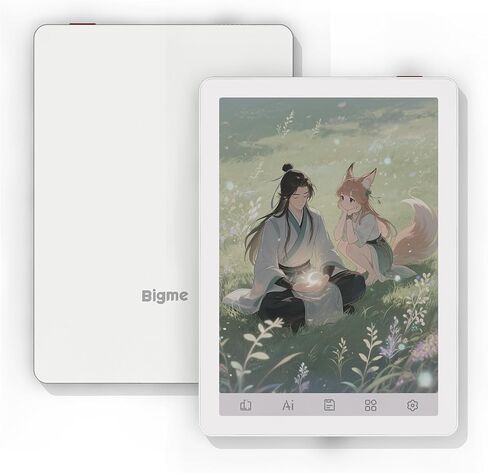 قارئ الكتب الإلكترونية Bigme Color، قارئات الكتب الإلكترونية بالحبر الإلكتروني، قارئات إلكترونية ملونة مقاس 6 بوصات، Android ePaper Tablet مع 4G+64 جيجابايت، Android 14، جهاز قارئ Android بإضاءة أمامية قابلة للتعديل مع كتب صوتية باللون الأخضر in Kuwait