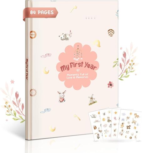 كتاب ذكريات الطفل للأولاد - تصميم بوهو، مجلة تذكار بغلاف مقوى مكونة من 84 صفحة للسنة الأولى، ألبوم المعالم والصور، حفل استقبال الطفل المثالي أو هدية لحديثي الولادة، نجمة in Kuwait
