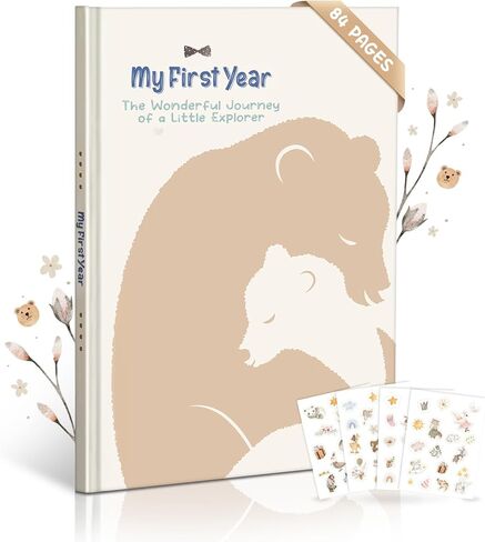 كتاب ذكريات الطفل للأولاد - تصميم بوهو، مجلة تذكار بغلاف مقوى مكونة من 84 صفحة للسنة الأولى، ألبوم المعالم والصور، حفل استقبال الطفل المثالي أو هدية لحديثي الولادة، نجمة in Kuwait