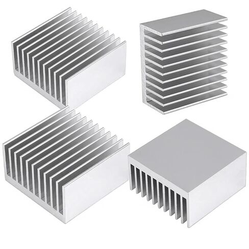 4PCS Anodized Aluminium Heat Sink 40x40x20mm / 1.57"x1.57"x0.79" Heatsink Kit Sync Cooler Cooling Fins 40mm for Electronics Module Computer VRM Led Memory Chip Peltier 3D Printer Stepper Motor in Saudi Arabia