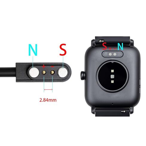 2 حزمة 3.3FT شاحن ساعة ذكية مغناطيسي 2Pin USB كابل شحن لـ Veryfitpro Letsfit Willful YAMAY SW023 ID205L SW021 ID205U ID205S SW025 Uwatch 3S in Saudi Arabia