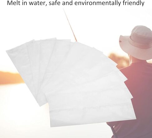 Water Soluble Bag PVA Water Soluble Bag Meltable Water Bait Bag Fishing Meltable Water Bait Bag PVA Bag Soluble Bait Bag in Saudi Arabia