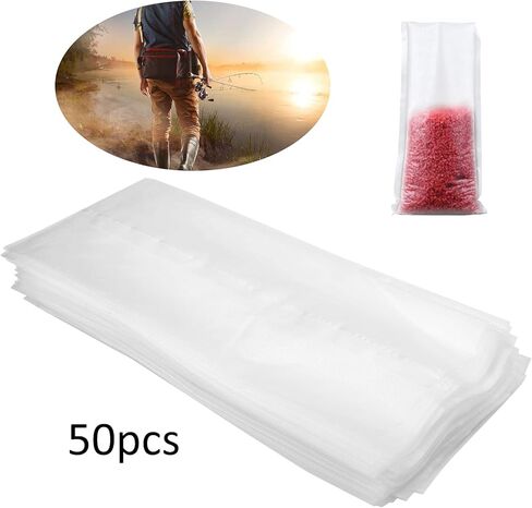 Water Soluble Bag PVA Water Soluble Bag Meltable Water Bait Bag Fishing Meltable Water Bait Bag PVA Bag Soluble Bait Bag in Saudi Arabia