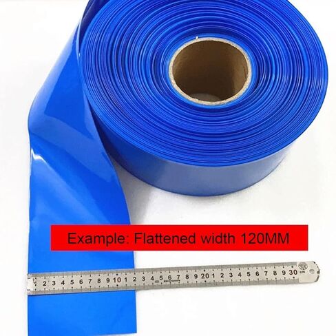 أنبوبة انكماش حراري PVC 1M، غلاف أزرق قابل للانكماش، أنابيب حماية ميكانيكية (350 مم) in Kuwait