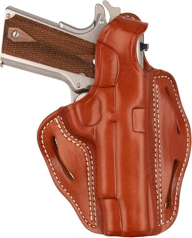 1791 Gunleather 1911 Holster - حافظة جلدية لكسر الإبهام للأحزمة - حمل OWB جاهز ومقفل - اليد اليمنى - تناسب براميل 4 بوصات و5 بوصات in Kuwait