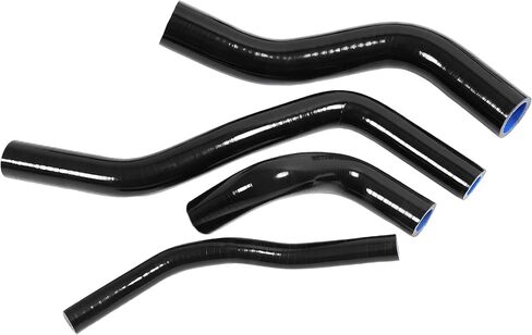 Radiator Coolant Hose Kit Compatible with 1992-2000 Honda Civic Sohc D15 D16 EG EK 1.6L 9PCS Silicone Black in Saudi Arabia