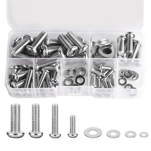 48 SetsTV Bracket Screws for Back of TVs, Universal TV Mounting Hardware Kit, M4 M5 M6 M8 TV Mounting Screws, Stainless Steel Vesa Screwss, Television Monitor Mounts Bracket Fixings Bolts in Saudi Arabia