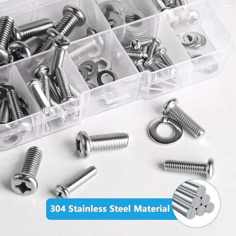 48 SetsTV Bracket Screws for Back of TVs, Universal TV Mounting Hardware Kit, M4 M5 M6 M8 TV Mounting Screws, Stainless Steel Vesa Screwss, Television Monitor Mounts Bracket Fixings Bolts in Saudi Arabia