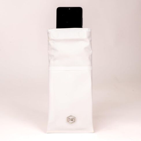 Mission Darkness Dry Shield Faraday Phone Sleeve (White Edition) // Slim Waterproof Dry Bag for Cell Phones + RF Shielding Liner // Signal Blocking, Anti-tracking, EMP Shield, Data Privacy in Saudi Arabia