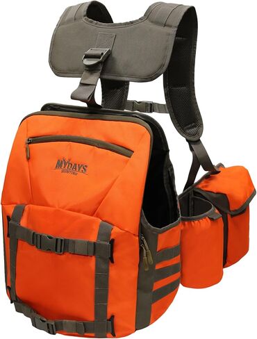 حقيبة ظهر MYDAYS Upland Bird Vest، سترة صيد تكتيكية مع حقيبة ألعاب وجيوب لصيد الطيور في الهواء الطلق (النمط B) in Kuwait