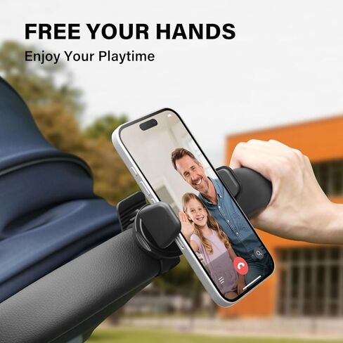 A2C Hand-Free Stroller Phone Holder, Adjustable Strap Fits 0.5-1.5 inches Handlebars, Universal Phone Mount forGym Equipment,Treadmill, Peloton Exercise Bikes, Compatible with 4.7-6.9" Smartphones in Saudi Arabia