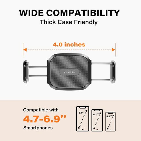A2C Hand-Free Stroller Phone Holder, Adjustable Strap Fits 0.5-1.5 inches Handlebars, Universal Phone Mount forGym Equipment,Treadmill, Peloton Exercise Bikes, Compatible with 4.7-6.9" Smartphones in Saudi Arabia