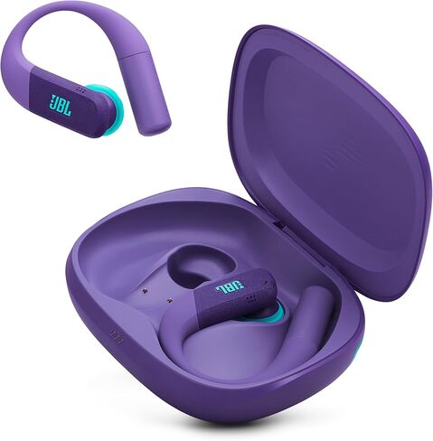 JBL Endurance Peak 4 - سماعات أذن رياضية لاسلكية مانعة للضوضاء، تشغيل إجمالي يصل إلى 48 ساعة، مقاومة للماء والغبار (IP68)، ملاءمة آمنة مع تصميم TwistLock™، و6 ميكروفونات للمكالمات المثالية (أسود/رمادي) in Saudi Arabia