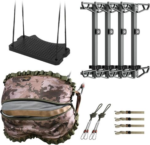 Full Mobile Tree Saddle Hunting System Kit:Climbing Sticks, Saddle, Climbing Stick Aider in Saudi Arabia