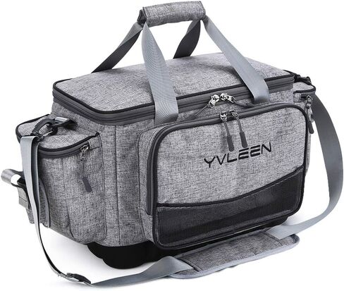YVLEEN Fishing Tackle Box Bag - Outdoor Large Fishing Tackle Storage Bag - 100% Water-Resistant Polyester Material - Fishing Tackle Bags - Suitable for 3600 3700 Tackle Box in Saudi Arabia