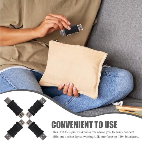4 قطع دبوس أنثى إلى USB ذكر محول محول إلى واجهة USB للأجهزة الرقمية التوصيل والتشغيل لا يوجد سائق يحتاج إلى توافق واسع in Kuwait