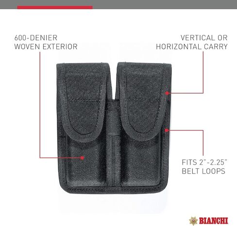 Bianchi Model 8002 Double Magazine Pouch - Size 2 in Saudi Arabia