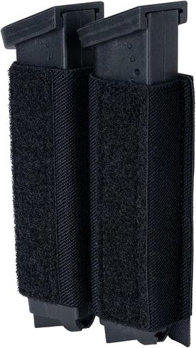 IDOGEAR Double 9mm Pistol Magazines Holder Elastic .45 Mag Holder with Hook Panel Attachment for MK5/D3CRM Chest Rig in Saudi Arabia
