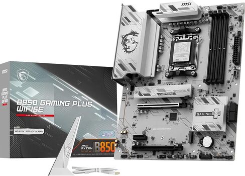 اللوحة الأم MSI B850 Gaming Plus WIFI6E، ATX - تدعم معالجات AMD Ryzen 9000/8000 / 7000، AM5 - DDR5 Memory Boost 8200+ MT/s (OC)، PCIe 4.0 x16، M.2 Gen5، Wi-Fi 6E، 2.5G LAN in Saudi Arabia