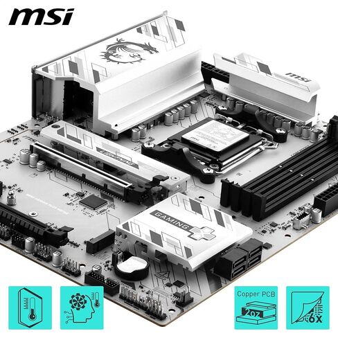 اللوحة الأم MSI B850 Gaming Plus WIFI6E، ATX - تدعم معالجات AMD Ryzen 9000/8000 / 7000، AM5 - DDR5 Memory Boost 8200+ MT/s (OC)، PCIe 4.0 x16، M.2 Gen5، Wi-Fi 6E، 2.5G LAN in Saudi Arabia