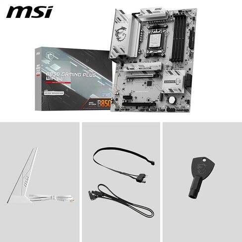 اللوحة الأم MSI B850 Gaming Plus WIFI6E، ATX - تدعم معالجات AMD Ryzen 9000/8000 / 7000، AM5 - DDR5 Memory Boost 8200+ MT/s (OC)، PCIe 4.0 x16، M.2 Gen5، Wi-Fi 6E، 2.5G LAN in Saudi Arabia