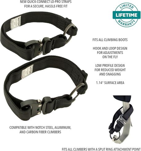 Notch Quick Connect Lo-Pro Climber Straps - Pair (100081) in Saudi Arabia