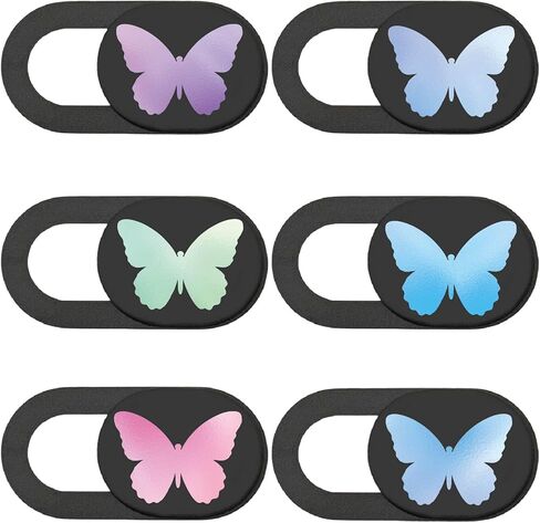 6Pcs 6 Styles Cat Camera Cover Slide Cute Animal Design Privacy Guard Webcam Protector Camera Blocker for Laptop Desktop Computer Tablet Phone Notebook Mini PC Accessories Home Office Use in Kuwait