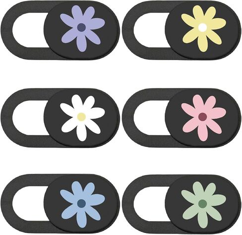 6Pcs 6 Styles Cat Camera Cover Slide Cute Animal Design Privacy Guard Webcam Protector Camera Blocker for Laptop Desktop Computer Tablet Phone Notebook Mini PC Accessories Home Office Use in Kuwait