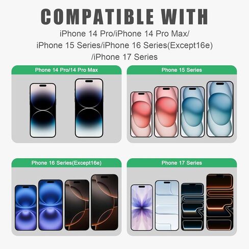 غطاء كاميرا أمامية متوافق مع هواتف iPhone 17/17 Air/17Pro/17Pro Max/16/16Plus/16Pro/16Pro Max/15/15Plus/15Pro/15Pro Max/14Pro/14 Pro Max، التعرف على الوجه المفتوح/المغلق، حماية الخصوصية والأمان - فضي in Saudi Arabia