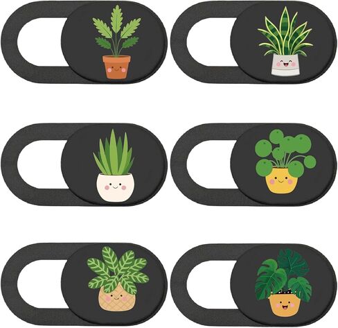 6Pcs 6 Styles Cat Camera Cover Slide Cute Animal Design Privacy Guard Webcam Protector Camera Blocker for Laptop Desktop Computer Tablet Phone Notebook Mini PC Accessories Home Office Use in Kuwait
