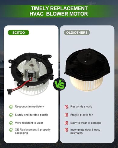 SCITOO AC Heater Blower Motor or for Chevrolet w/Fan HVAC Blower Motor fit for 11-17 for Buick Regal /11-16 for Chevrolet Cruze /13-15 for Chevrolet for Malibu Front in Kuwait