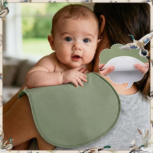 Boao 4 Pcs Mallard Duck Baby Burp Cloths Duck Hunting Soft Plush Newborn Spit up Rags Mallard Burp Cotton Cloths Rag for Boy Girl Newborn Infant Gifts Nursery Decor 20.87 x 9.84 Inches in Saudi Arabia