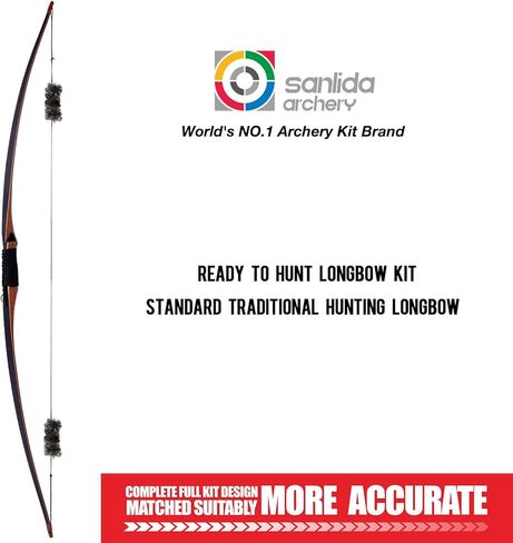 مجموعة القوس الطويل Sanlida Archery Royal X8 مقاس 68 بوصة بوزن 35 رطلًا ومجموعة القوس المنحني النبيلة مقاس 68 بوصة بوزن 34 رطلًا in Kuwait