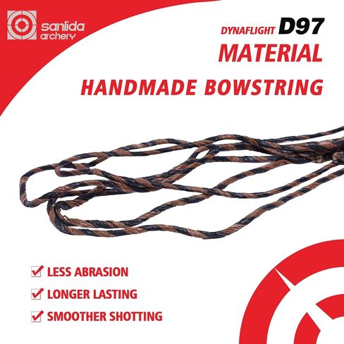 مجموعة القوس الطويل Sanlida Archery Royal X8 مقاس 68 بوصة بوزن 35 رطلًا وقطعتين من الأوتار الفلمنكية D97 in Kuwait