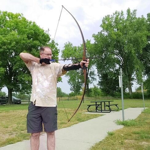 مجموعة القوس الطويل Sanlida Archery Royal X8 مقاس 68 بوصة بوزن 35 رطلًا وقطعتين من الأوتار الفلمنكية D97 in Kuwait