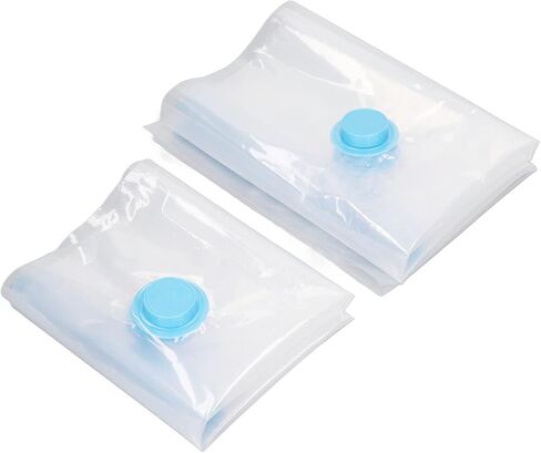 Vacuum Compression Bag Kit 8Pcs Reusable Storage Bags with Manual Air Pump for Clothes Quilts Plush Toys PA PE Material 40x60cm 50x70cm in Saudi Arabia